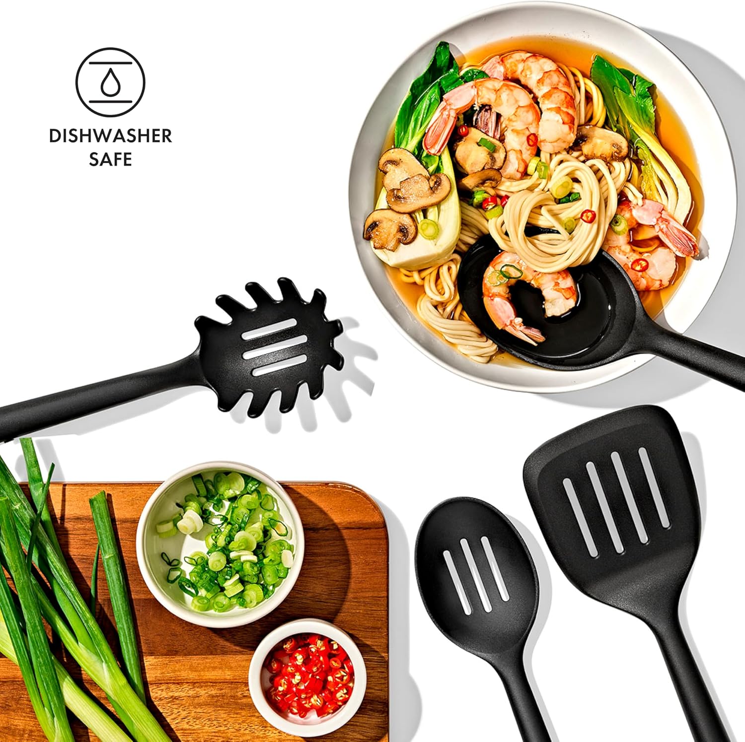 OXO Good Grips 4-Piece Nylon Tool Set, 2.3, Black - Image 5