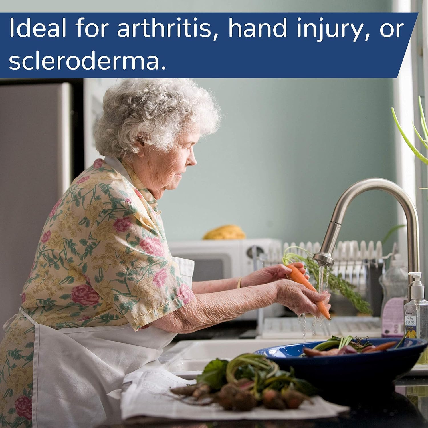 Right Angle Knife 2-Pack – Ergonomic L Shaped Knives with Serrated & Chopping Blades, Adaptive Kitchen Tools for Arthritis - Image 4