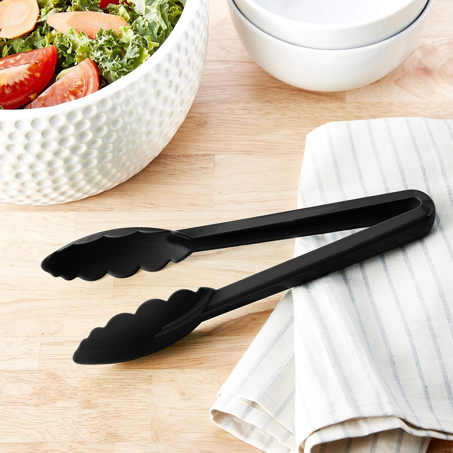 Mercer Culinary Hell's Tools Hi-Heat Utility Tongs, 9.5 Inch, Black - Image 4