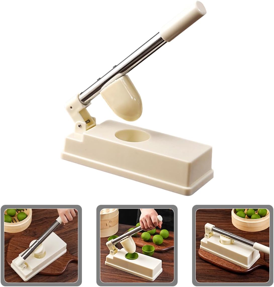 Dumpling Maker Tool Easy Press Mold for Homemade Ravioli Versatile Kitchen Gadget for Dumpling Wrappers and Pierogi Efficient Design with Extended Handle White - Image 7