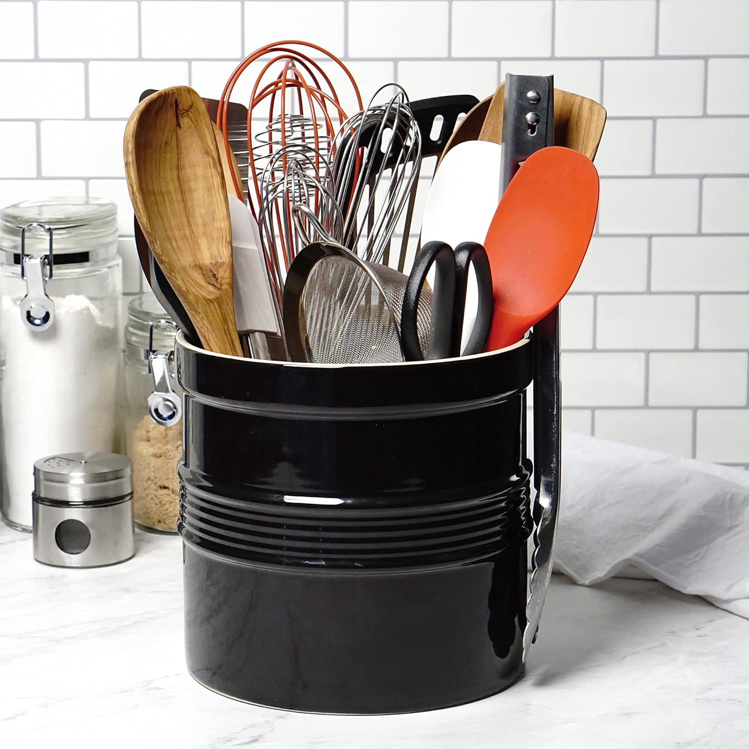 RSVP International Kitchen Tool Countertop/Cupboard Organizer, 7.5x7, BLACK - Image 5