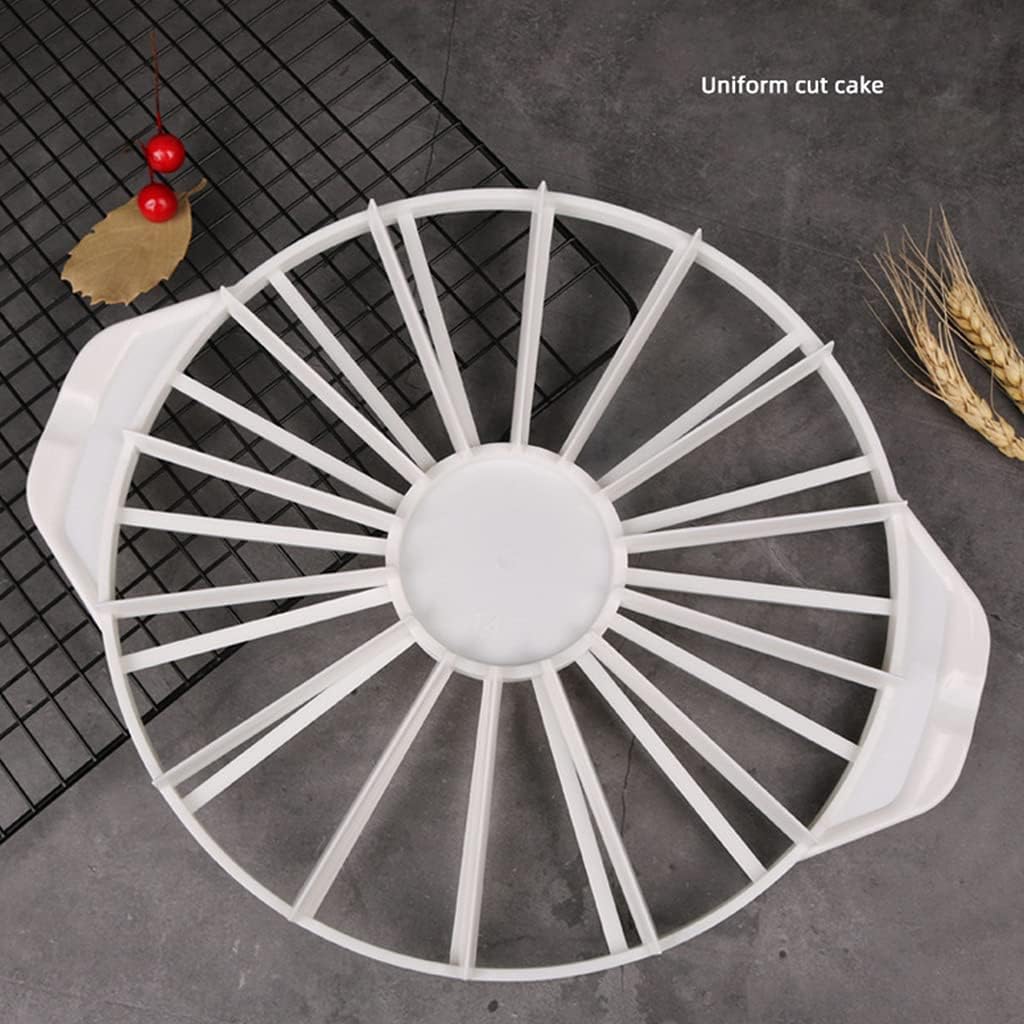 Baking Cake Slicers Household Cakes 14/16 Pieces Slicer Cutter Round Equal Portion Marker Divider Baking Tool White Cake Cutter Circle - Image 3