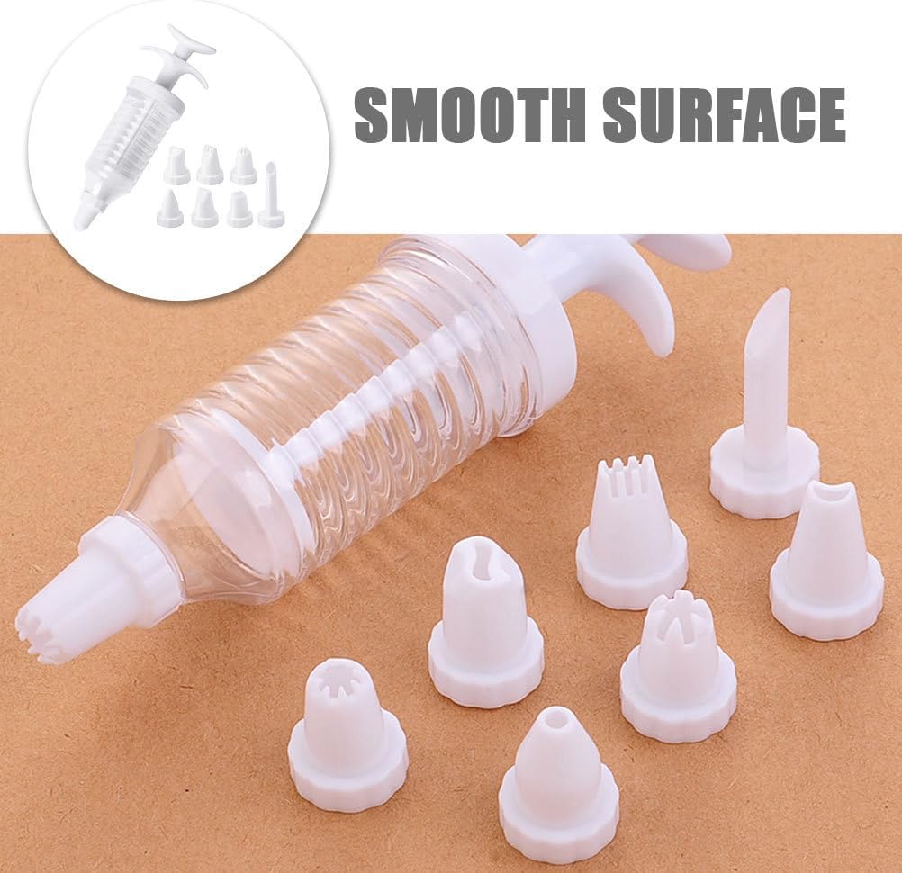DECHOUS Dessert Decorating Injector Set, Cupcake Frosting Filling Injector with 8 Icing Piping Nozzles Tips, Cake Cupcake Decorating Tool Dessert Cream Piping Filling Injector - Image 4