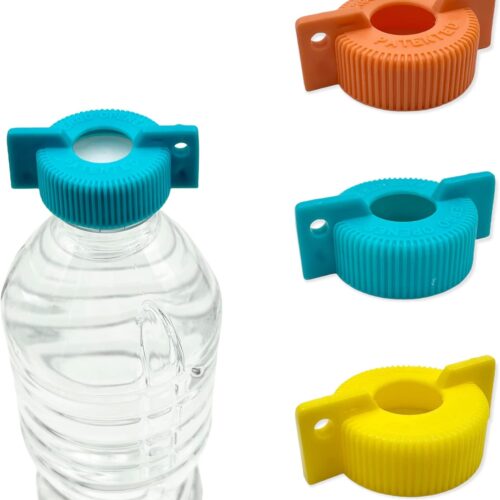 3-Pack WATER BOTTLE Opener ERGO OPENER | Arthritis Sufferers Elderly Seniors Weak Hands | Easy Twist-Off Plastic Bottle Opening Tool Travel On-Go | Carpal Tunnel | MADE in USA