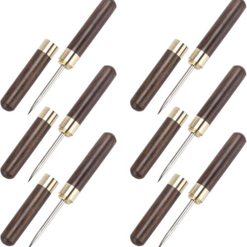 6 Pack 6.6″ Ice Picks with Safety Cover,Pick Tool for Breaking Ice Ice Dispenser for Bartending, Ice Hockey Shaving, Bar, Banquet, Camping.