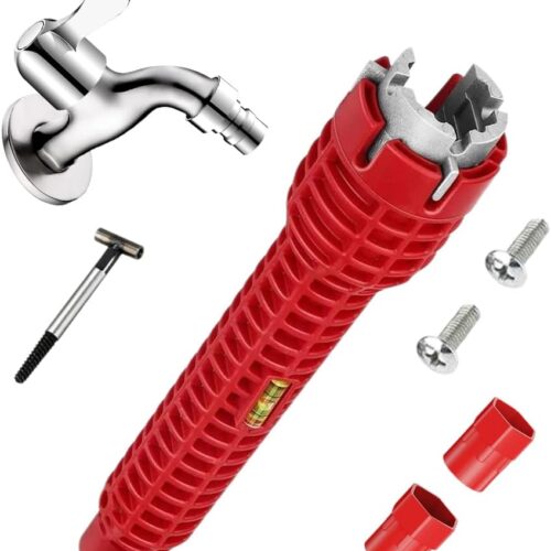 8 in 1 Faucet and Sink Installer, Multifunctional Sink Wrench, Sinks Repair Removal Plumber Tools, Plumbing Tool for Bathroom, Kitchen, Sink, Toilet