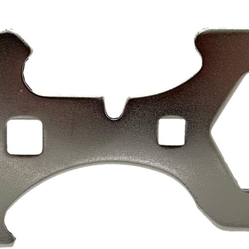 Edward Tools 3-Way Plumbers Wrench – For Installing Kitchen Basket Strainers, Metal Slip Joint Nuts, Lock Nuts, and Slip Joint Wiring Nuts – Fits 1 3/4″, 2″, 2 1/2″ Slip Nuts – Nickel Plated Steel