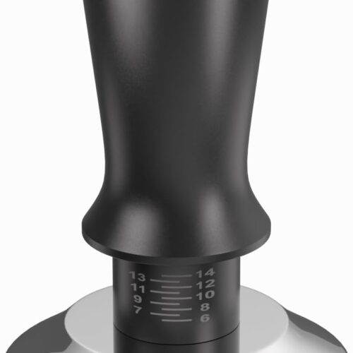 Espresso Hand Tamper,Coffee Hand Press With Double Springs Loaded,304 Stainless Steel,Great Coffee Accessories Tools for Home and Commercial Coffee Shop (Black, 53mm)