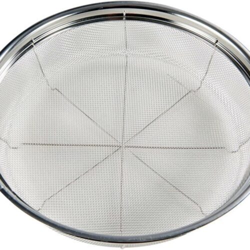 Fine Mesh Strainer for Kitchen, Stainless Steel Colander Bowl for Pasta, Rice, Fruit, Metal Net Baskets with Resting Base – Strain, Drain, Rinse （Diameter 12.2 inch）