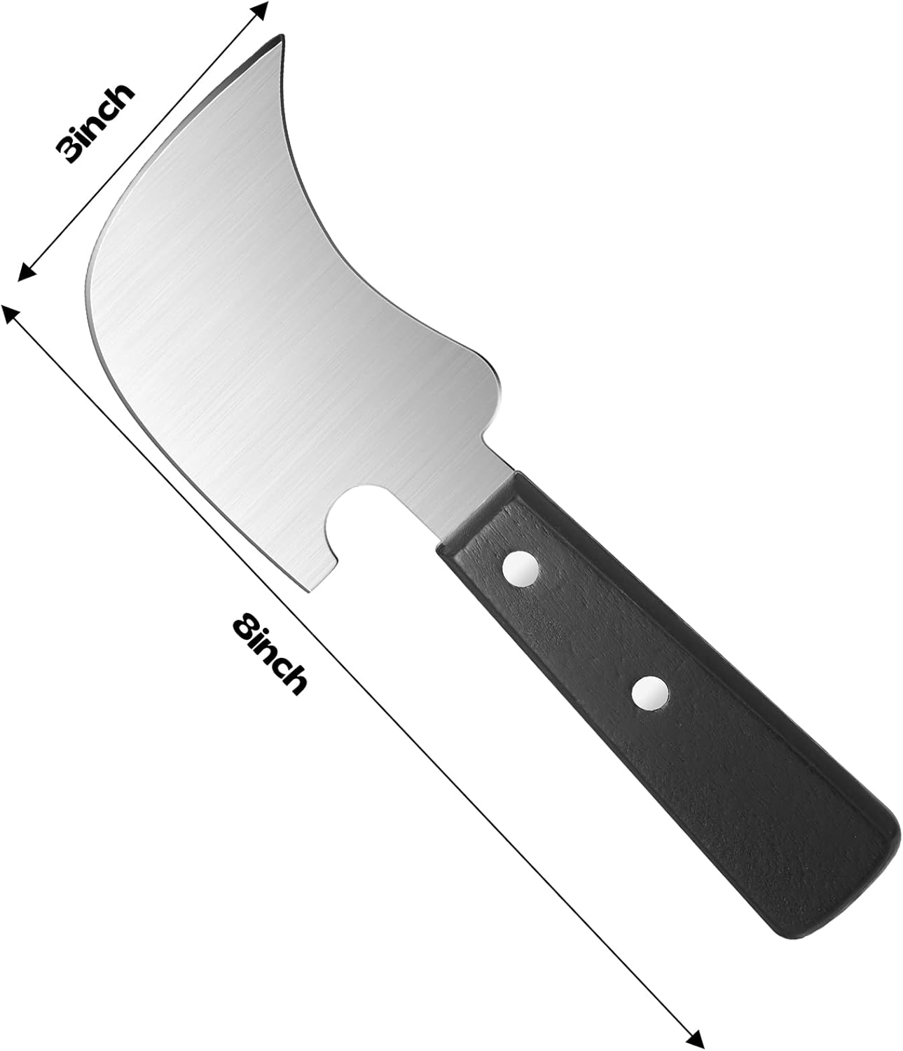 Hanaive 2 Pcs One Handed Gadgets Rocker Knife Disabled Products for Adults Sharp Curved Steak Butter Knife Easy Hold Cut Utensil Chopping Limited Strength Hand Arthritis Elderly or Pet Owner - Image 2