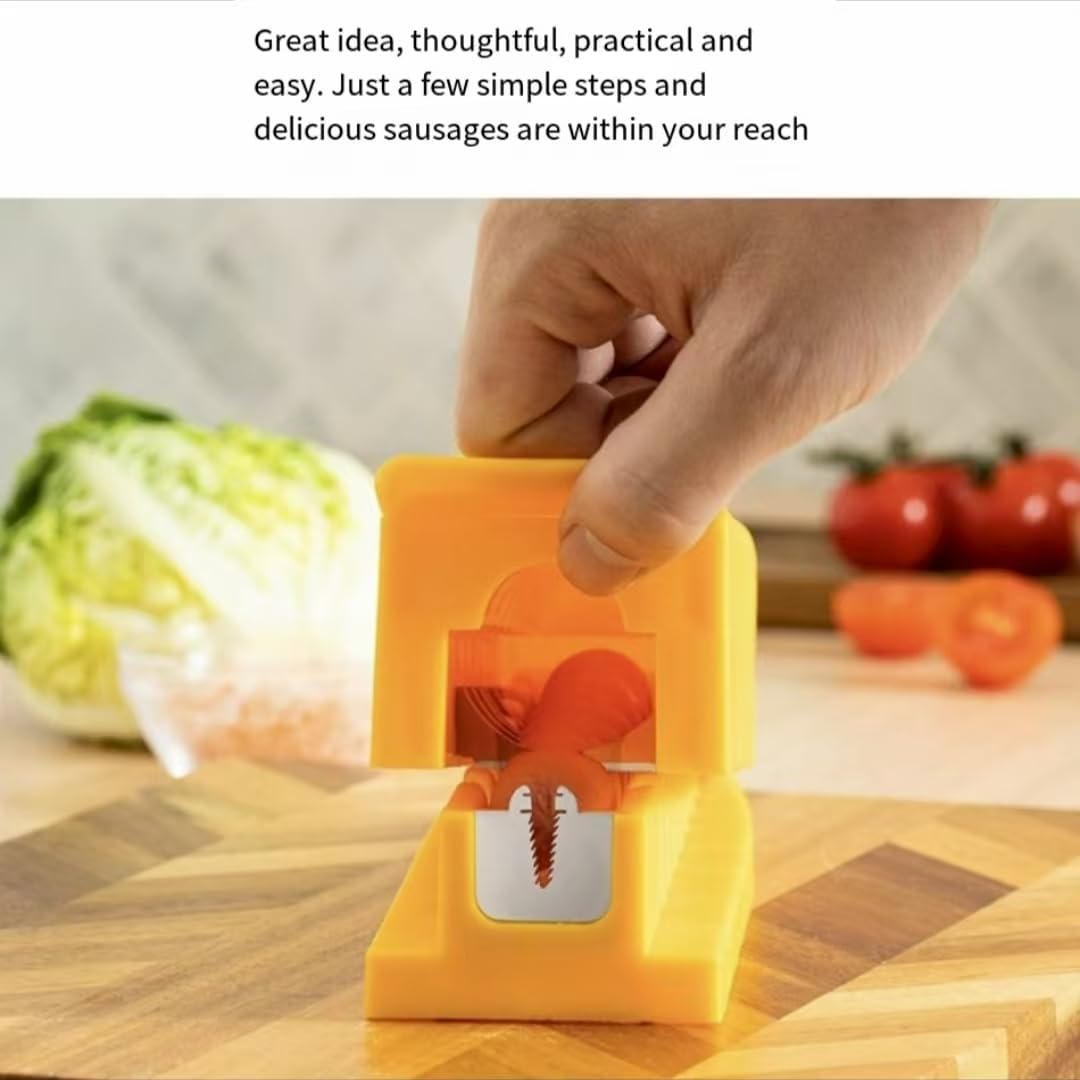 Hot Dog Slicing Tool - Stainless Steel Criss-Cross Hot Dog Slicer for Perfect Cuts – Great for Grilling, Air Fryer, Oven & Microwave – Fun BBQ Kitchen Tool - Image 2