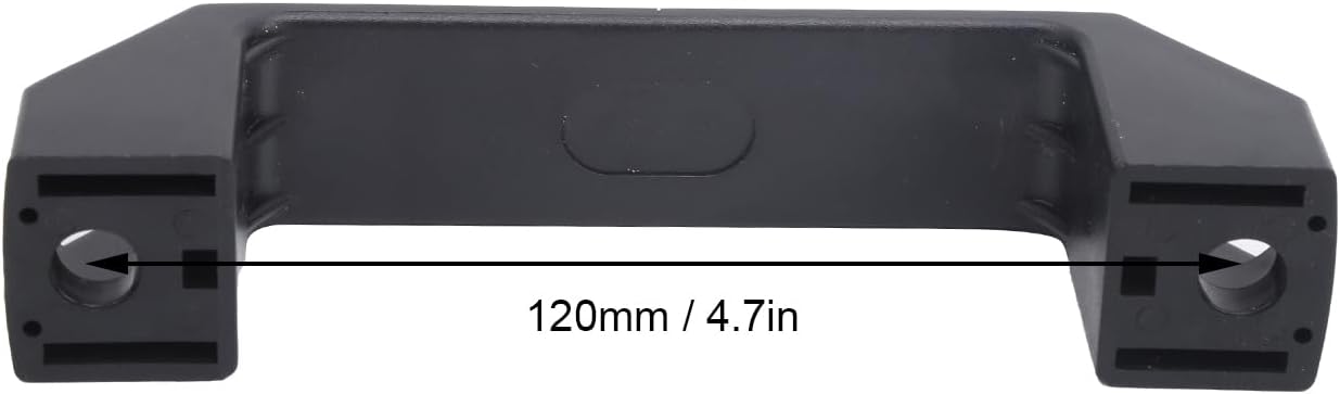 JUOPZKENN 2pcs 8.5mm Nylon Plastic Pull Handle, Handle Cabinet Hardware Kitchen Cabinet Handle Machine Tool Industrial Equipment Handle Grip for Welding Machine Inverter(120mm/4.7in) - Image 2