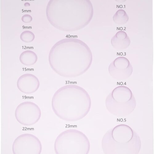 Lind Kitchen 3D Domes Half Ball Mould 3-Row Paper Quilling Tools Plastic Mini Quilling Mold for DIY Paper Craft Tool, Pink