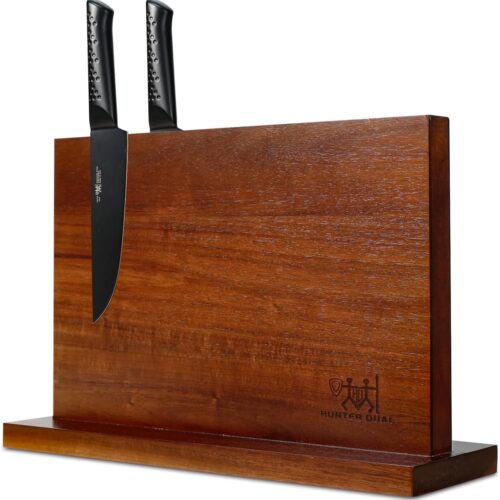 Magnetic Knife Holder with Enhanced Magnets, Multifunctional Countertop Magnetic Knife Block Stand, Universal Knife Storage & Kitchen Tool Organizer for Counter Top