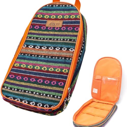 NatSumeBasics Camping Travel Cooking Utensils Organizer Travel Bag Portable Pouch for BBQ Camp Cookware Kitchen Kit