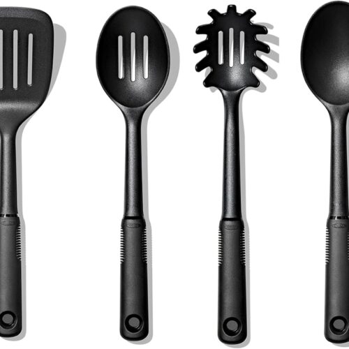 OXO Good Grips 4-Piece Nylon Tool Set, 2.3, Black