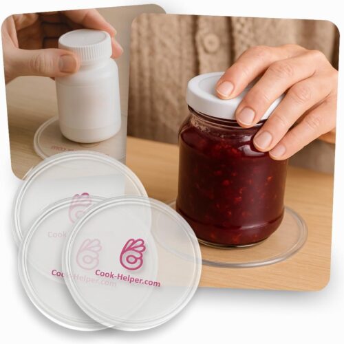 One-Handed Gadget to Secure Any Item, Open Jars & Bottles, Mix Food in A Bowl. Adaptive Equipment for One Hand—Great Gift Idea for Those with Weak or Injured Hands and Stroke Recovery. 3pcs x 3.14″