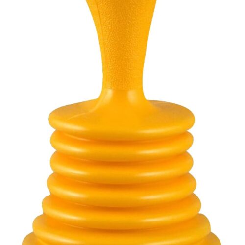 PlumbCraft 11-in. Mini Drain Plunger, Drain and Sink Plunger for Kitchen and Bathroom Drains, Drain Clog Remover with Handle, Bellows Plunger to Unclog Sink Drain, DIY Bathroom Sink Accessory