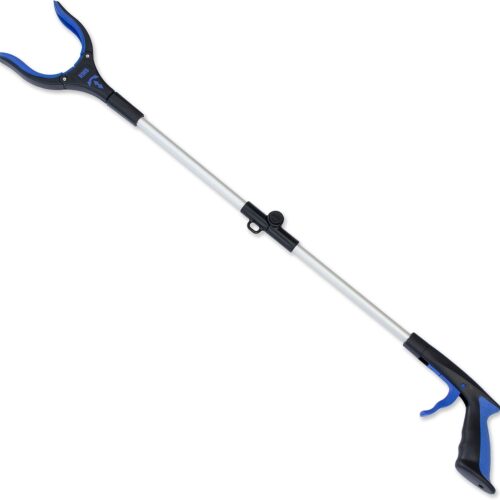 RMS 34 Inch Extra Long Reacher Grabber – Foldable Gripper and Reaching Tool with Rotating Jaw