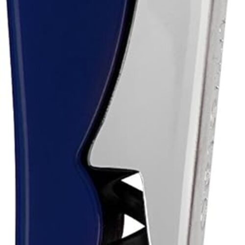 True Truetap Double Hinged Waiter’s Corkscrew Wine Opener, Stainless Steel Wine Bottle Opener with Built In Foil Cutter, Home Bar Tools, Bar Cart Accessories, Wedding Gifts, Set of 1, Navy Blue