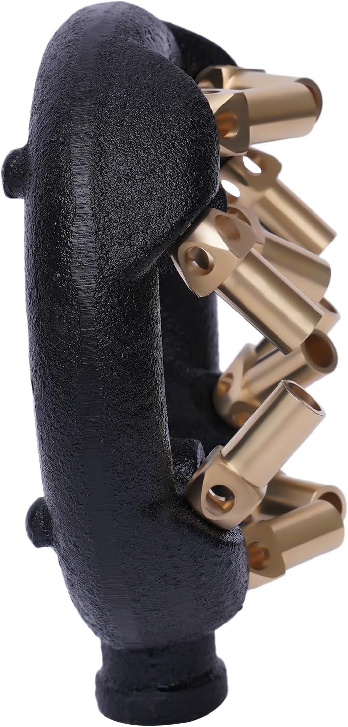 Jet Burner Natural Gas Intake Kitchen Commercial Cooking Equipment Round Shape Cooking Tool for The Range of Wok Cast Iron & Brass Black New (10 Heads) - Image 7