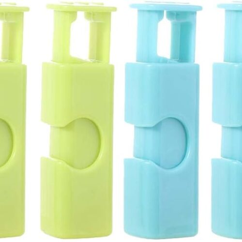 Pokinge 4PCS Sealing Clip Portable Bread Snack Bag Sealer Food Storage Bag Clip, Kitchen Storage Tool For Preservation